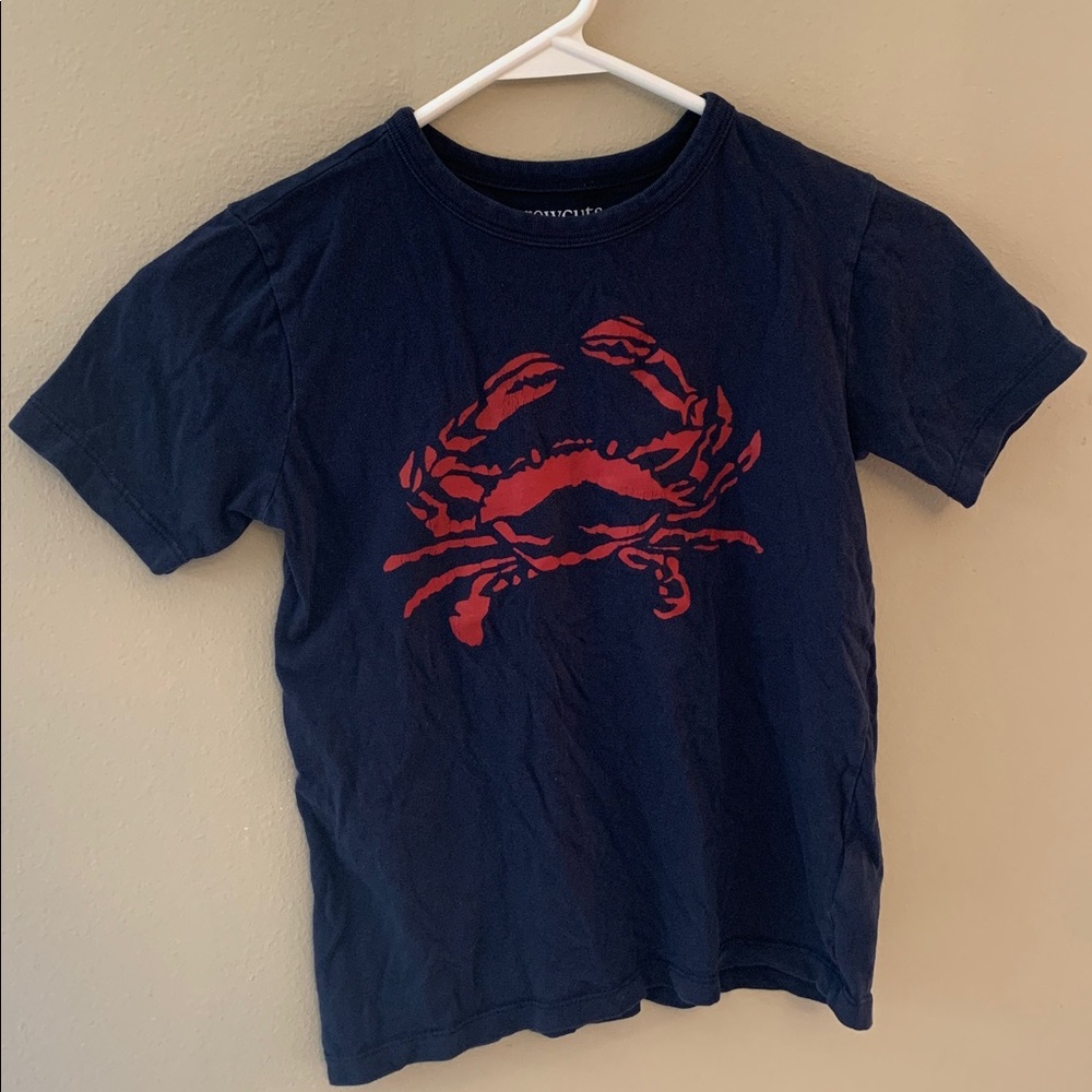 Crewcuts Navy Tee with Red Graphic